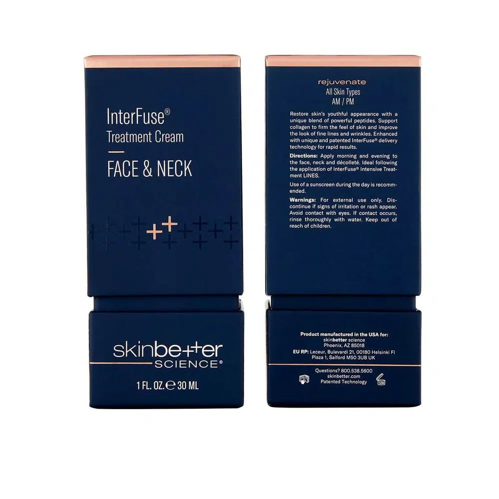 skinbetter interfuse treatment cream face neck