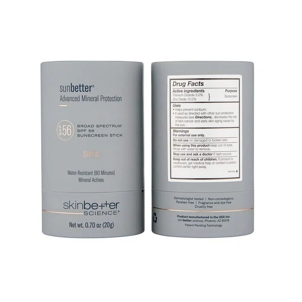 skinbetter sunbetter sheer spf sunscreen stick